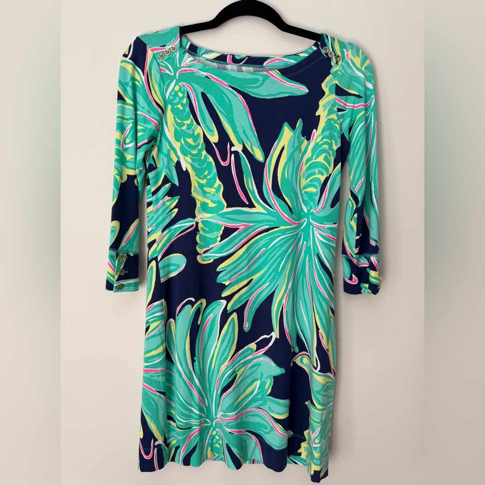 Lilly Pulitzer Knit Dress, Size XS XSmall, Palm Print